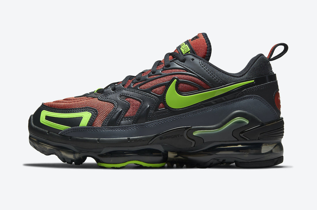 2021 Nike Air Vapormax EVO Red Black Green